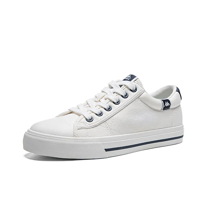 Kappa Slip Resistant, Abrasion Resistant, Breathable, Lightweight Coverage Low Top Canvas Shoes Unisex White-2