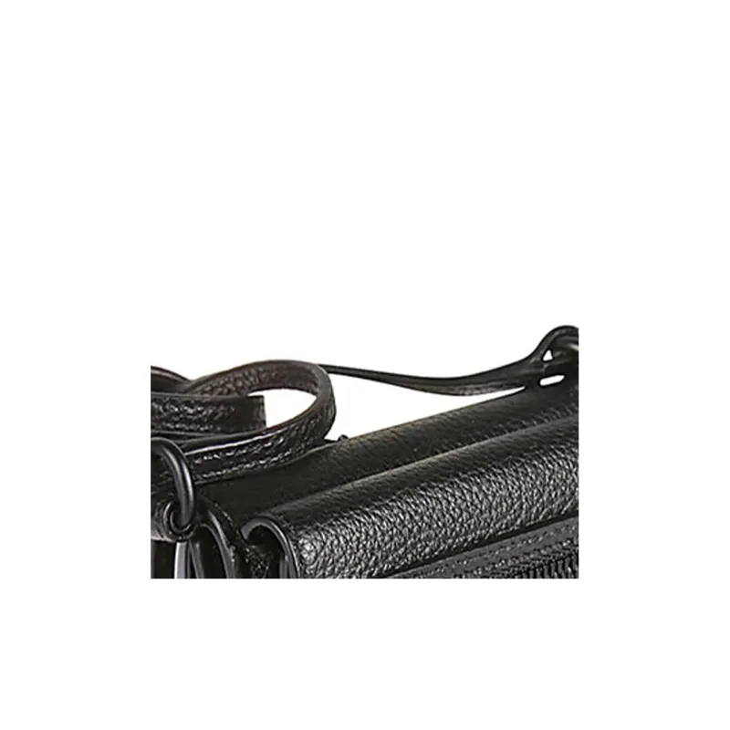 Balenciaga Cow Leather Wallets Coin Purses Men's Black-3