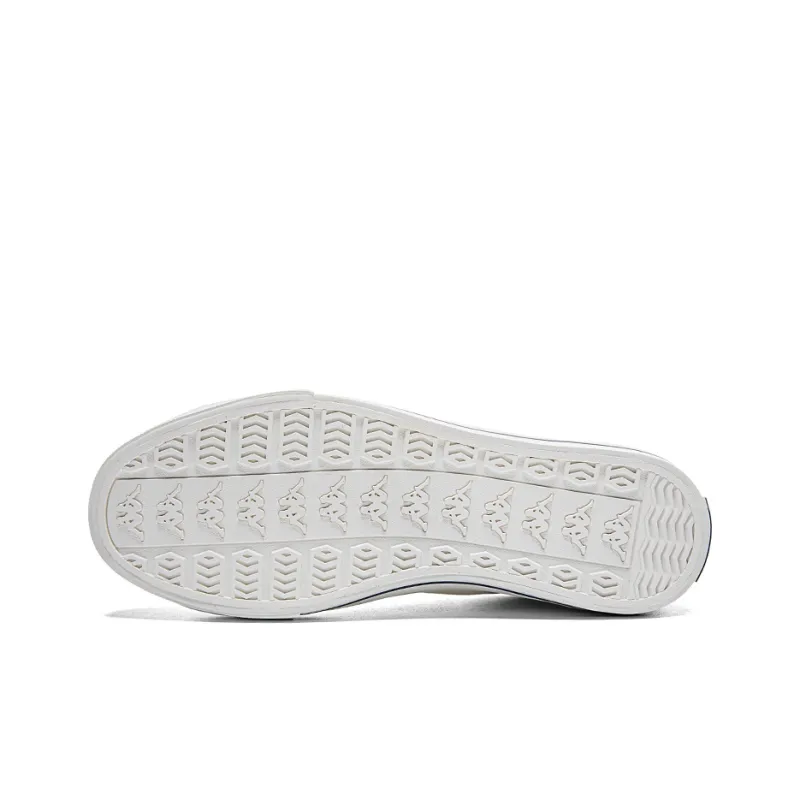 Kappa Slip Resistant, Abrasion Resistant, Breathable, Lightweight Coverage Low Top Canvas Shoes Unisex White-5