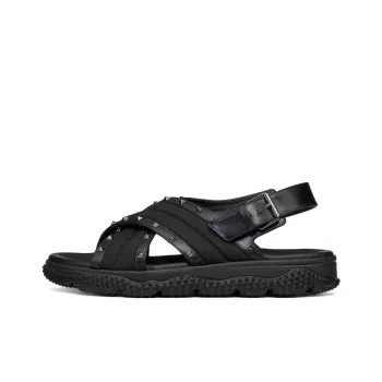 Valentino Rockstud Beach Sandals Men's Black