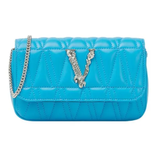 FANSIZHE Lambskin Crossbody Bag Shoulder Bag Women's Blue