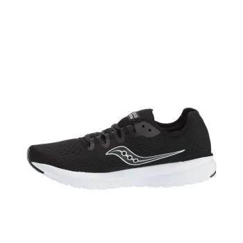 Saucony Anti Slip Wear Resistant Low Top Running Shoes Women's Black