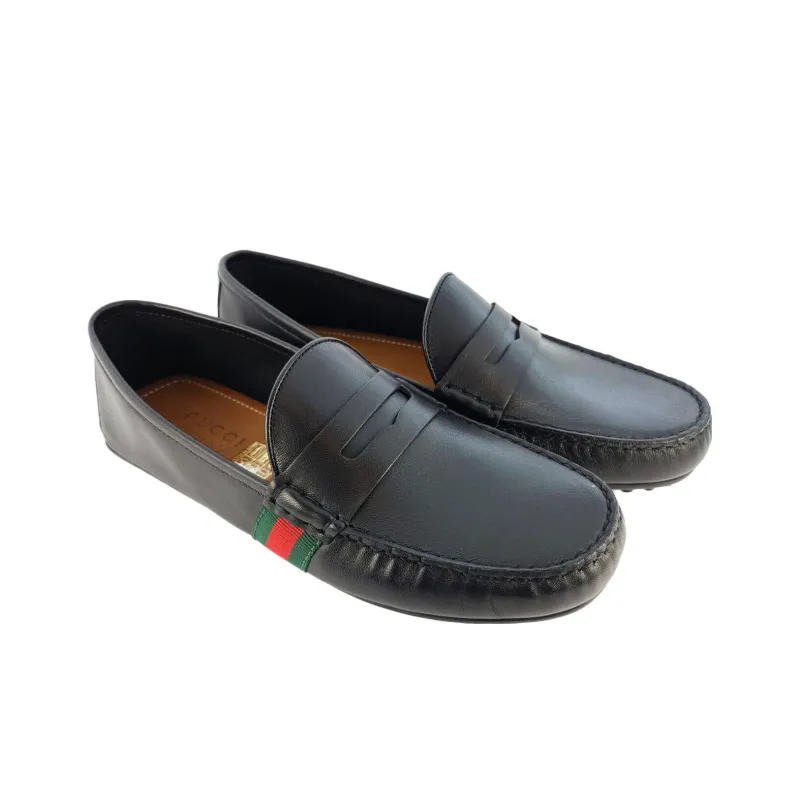 GUCCI Loafer 'Black Green Red'-2