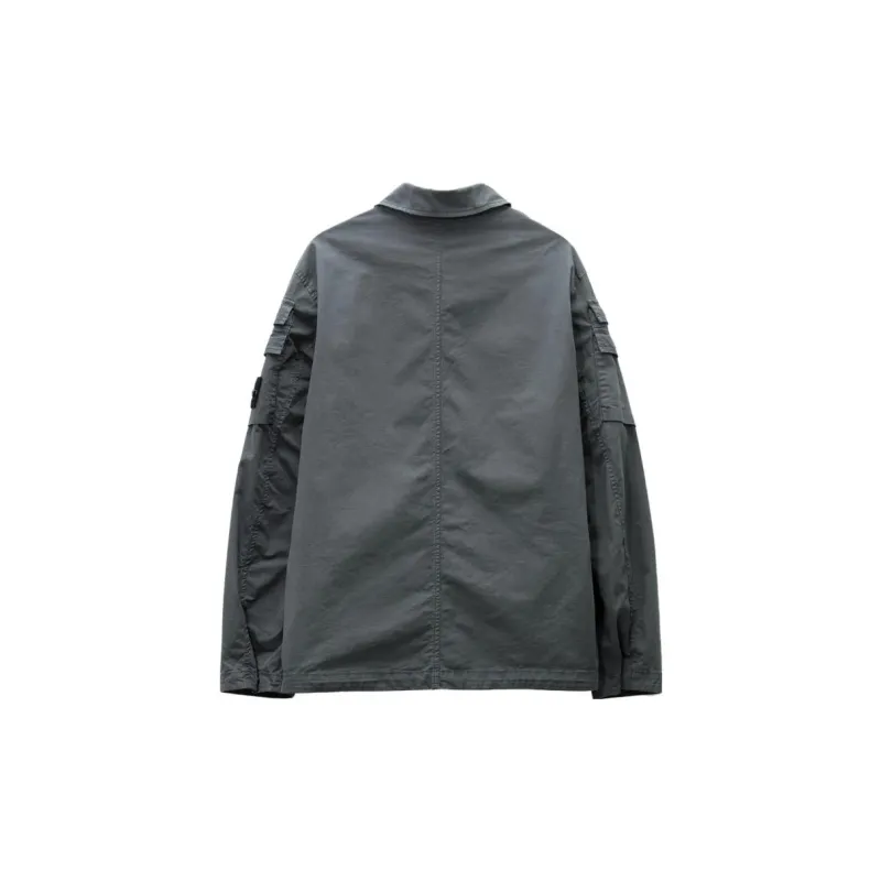STONE ISLAND FW23 Jackets & Coats Men's Lead Gray-1