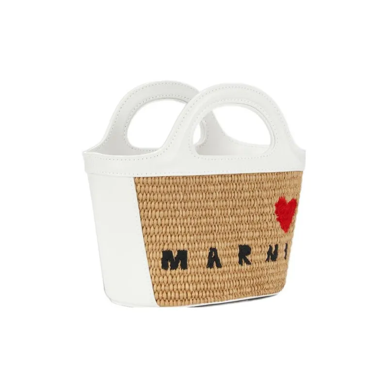 MARNI TROPICALIA Cotton With Polyamide Nylon Handbag Mini Women's White/Natural-1