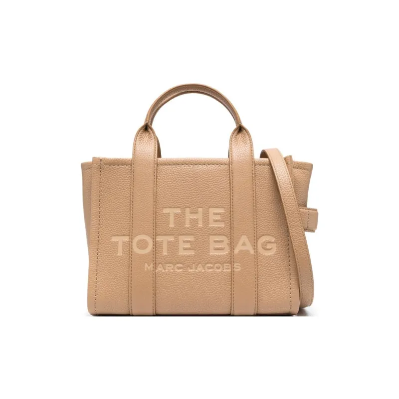 MARC JACOBS The Leather Small Tote Bag Camel-0