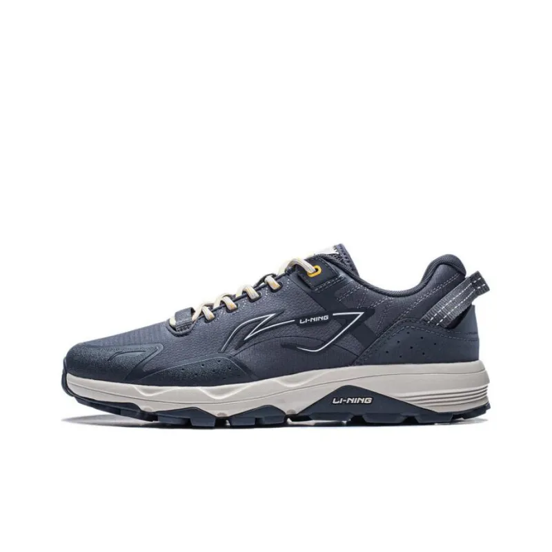 LiNing Gundam Slip Resistant Low Top Running Shoes Men's Black Gray-0