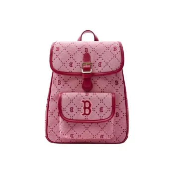 MLB Artificial Leather Backpack Regular Unisex Pink
