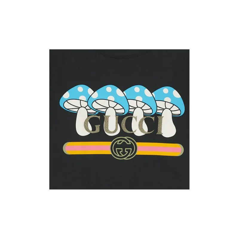 GUCCI Cotton Jersey T shirt With Print-2