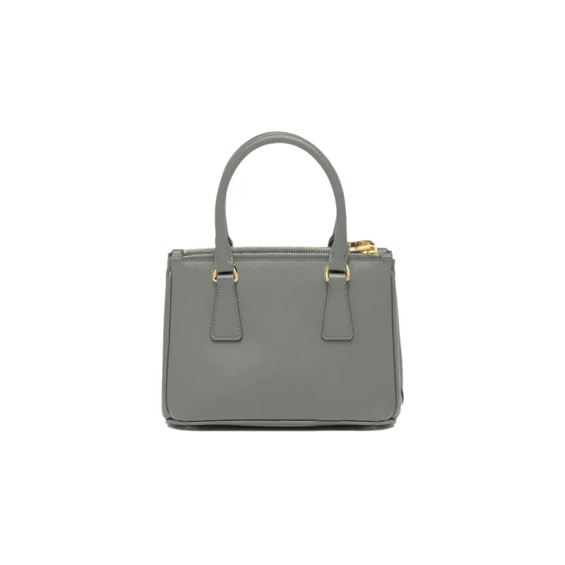 PRADA Galleria Killer Bag Leather Shoulder Bag Crossbody Bag Handbag Mini Women's Slate Gray-2