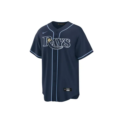 Nike Baseball Jerseys Men Marine Blue