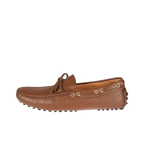 Car Shoe Gommino Loafers Men Brown