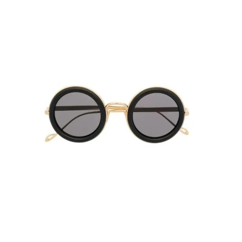 LOEWE Metal Acetate Acetate Round Sunglasses Women's Gold-0