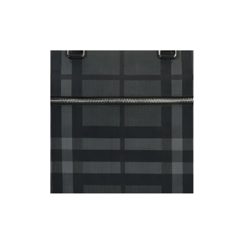 Burberry Polyester Briefcases Shoulder Bag Crossbody Bag Men's Gray/Black-5