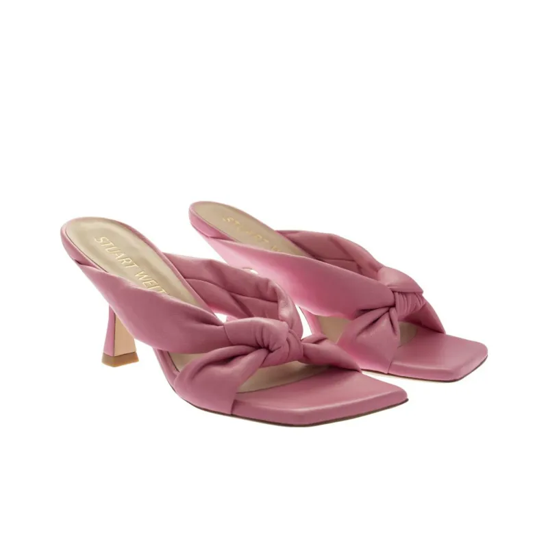 Stuart Weitzman/SW Playa Slide Slippers 7.5cm Women's Pink-3