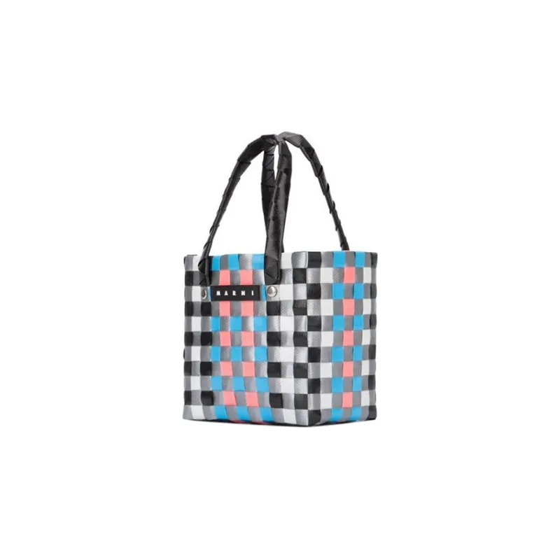 MARNI Interwoven Designed Mini Market Basket Bag-1