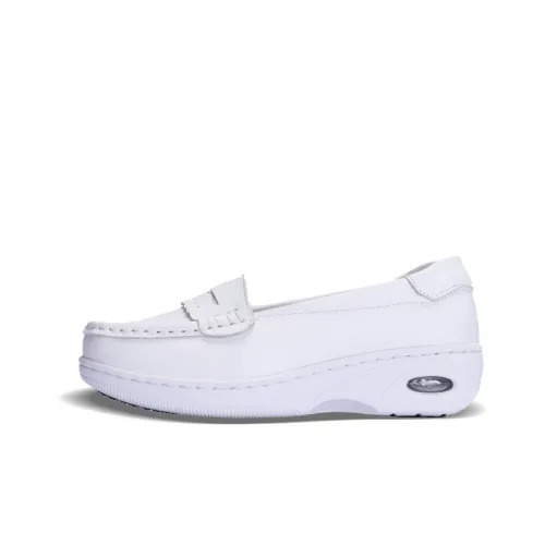 Cherry blossoms Loafers Women's White