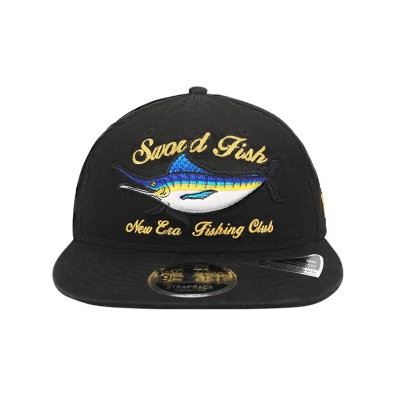 New Era Cotton Baseball Caps Unisex Black-1