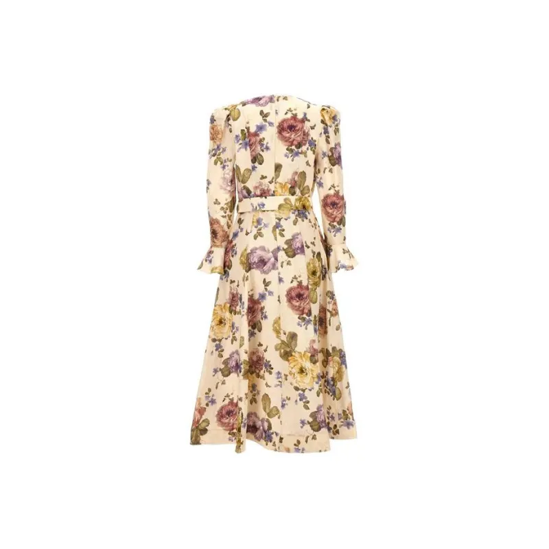 Zimmermann Long-Sleeved Dresses Women's Yellow-1