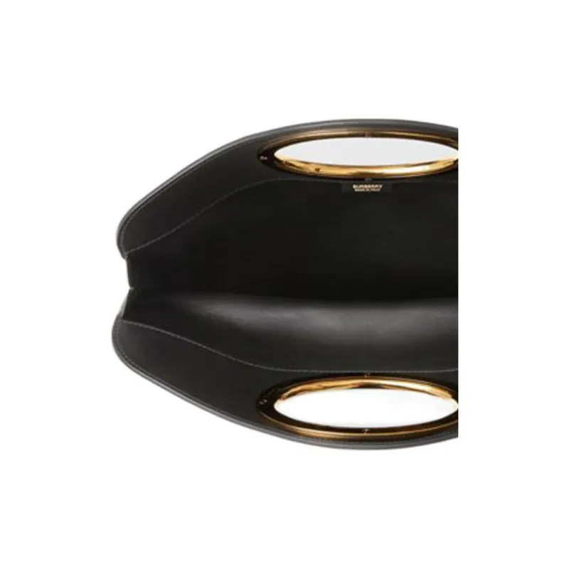 Burberry Leather Clutch Small Size Unisex Black-2