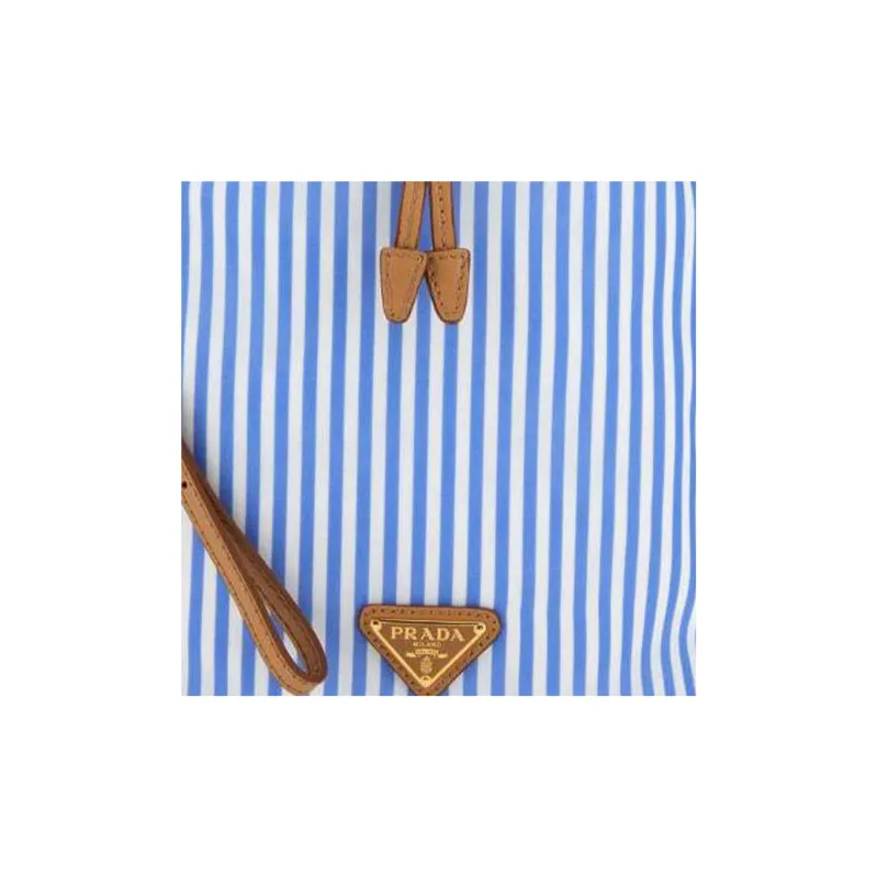 PRADA Nylon Makeup Bag Regular Women's Blue-2
