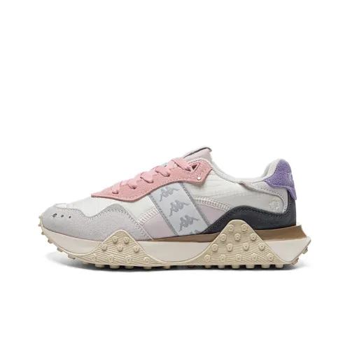 Kappa Chunky Sneakers Women's Low Top White Gray Purple Pink