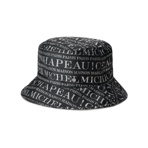 Maison Michel Logo Print Bucket Hat