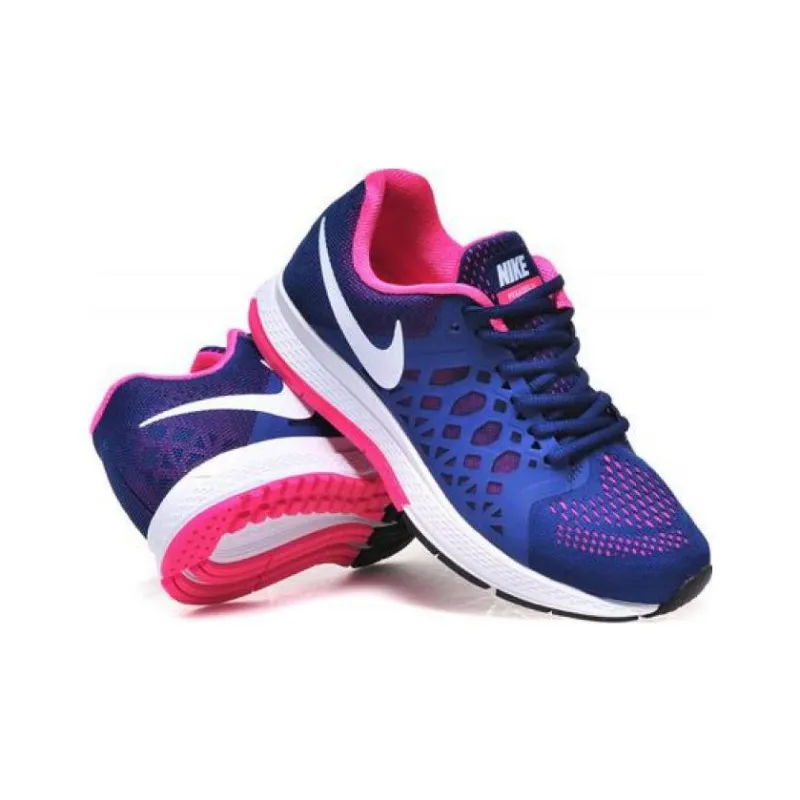 Nike Air Zoom Pegasus 39 Anti Slip Wear Resistant Low Top Running Shoes Women's Blue-3