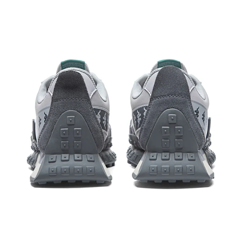 Kappa Cushioning, Abrasion Resistant, Waterproof, Lightweight Low Top Casual Running Shoes Unisex Gray-4