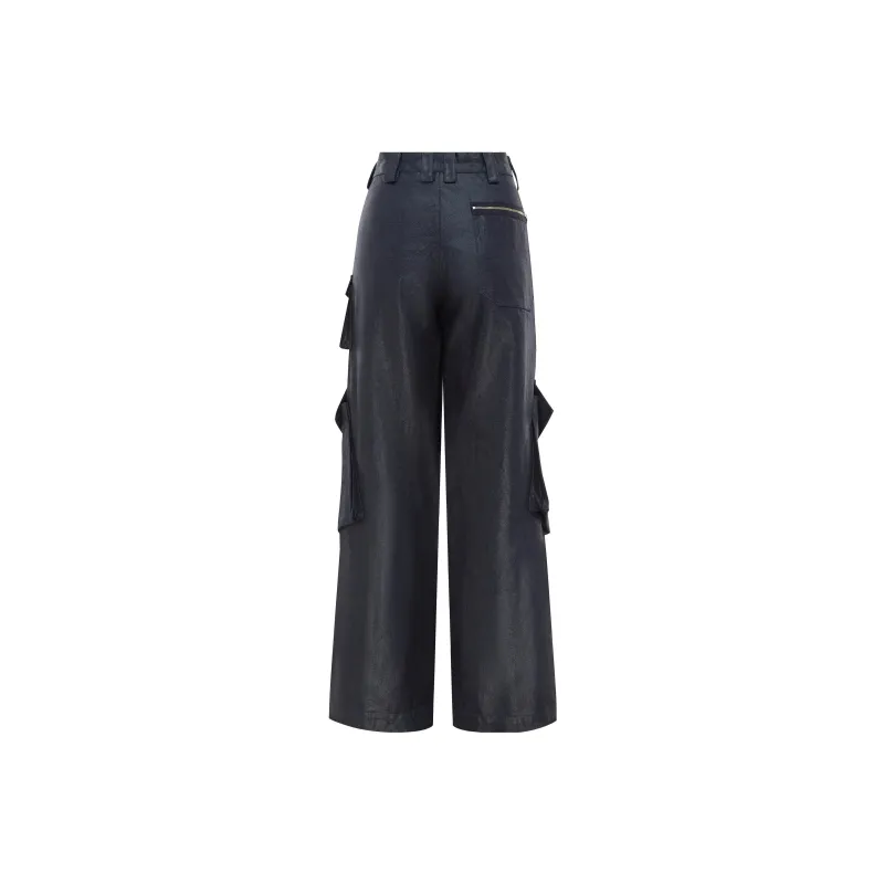 With Jean Cargo Pants Women's Wax Blue-1