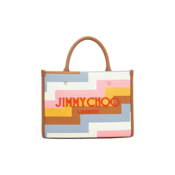 Jimmy Choo Canvas Tote Bag Shopping Bag Canvas Bag Shoulder Bag Crossbody Bag Handbag Women's Multicolor