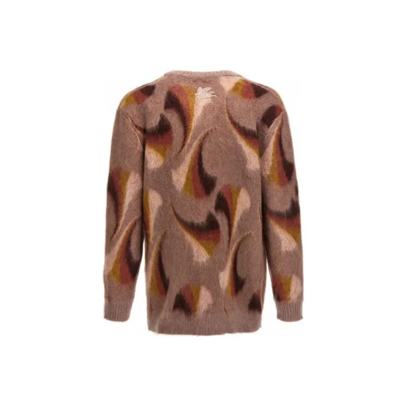 ETRO Button Up Jacquard Knitted Cardigan-1