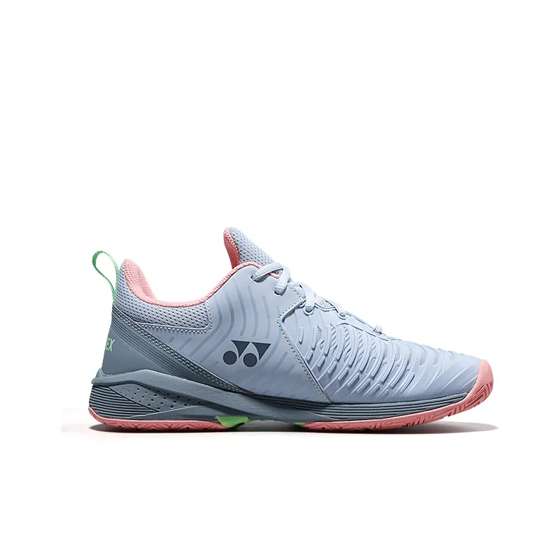 YONEX Low Top Tennis Shoes Women's Gray Blue Pink-1