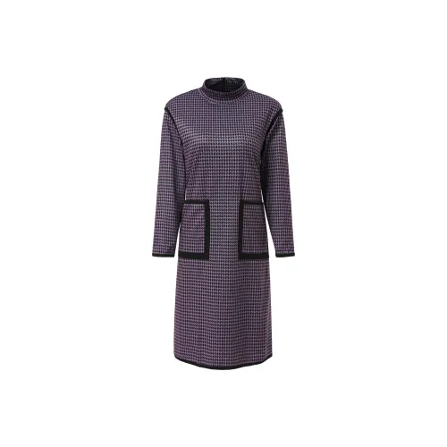 CYANINE SEA Long-Sleeved Dresses Women's Purple