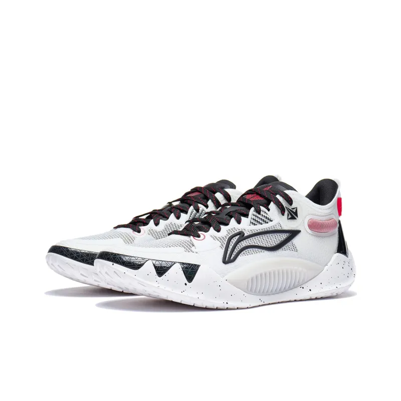 LiNing JB1 Anti Slip Wear Resistant Low Top Training Shoes Men's White Black-1