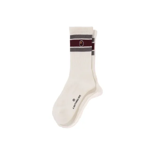 A BATHING APE Unisex Mid-Calf Socks