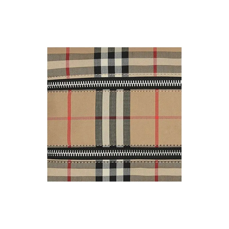 Burberry Canvas Travel Storage Toiletry Clutch Men's Beige-3