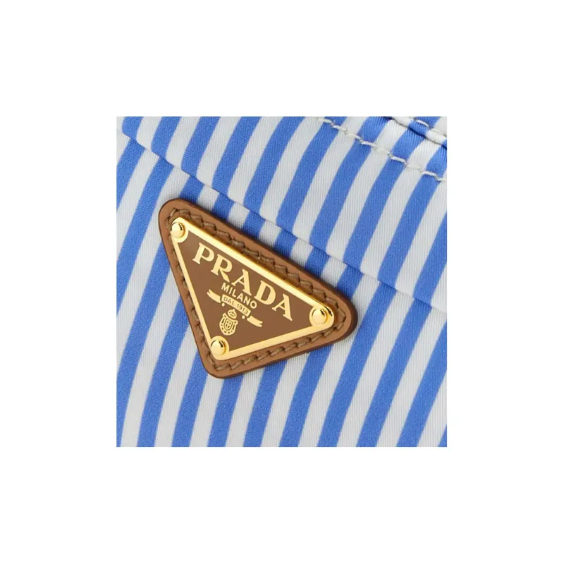 PRADA Recycled Nylon Toiletry Bag Women's Blue-3