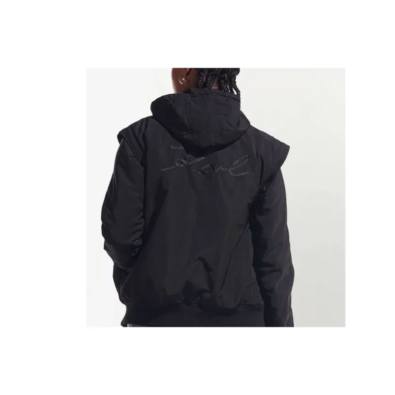 KARL LAGERFELD X Cara Delevingne Transformable Bomber Jacket-4