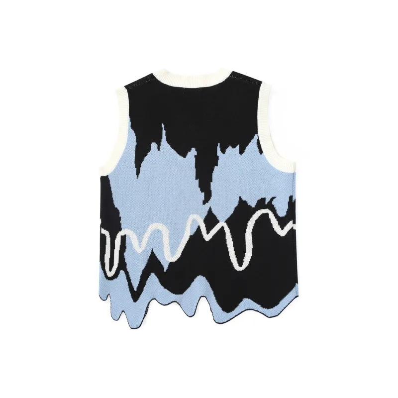 GENANX Sweater Unisex Black Blue-1