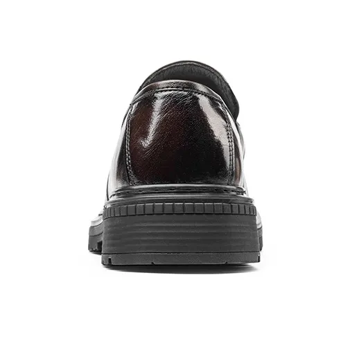 LAORENTOU Dress Shoes Men Low Top Black/Brown-8