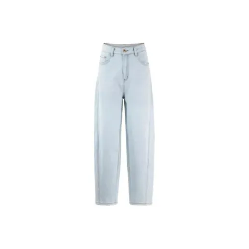 BASIC HOUSE Casual Pants Women's Light Blue