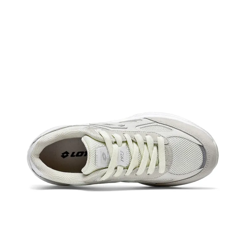LOTTO Hoshino Low Top Running Shoes Women's White Beige Gray-2