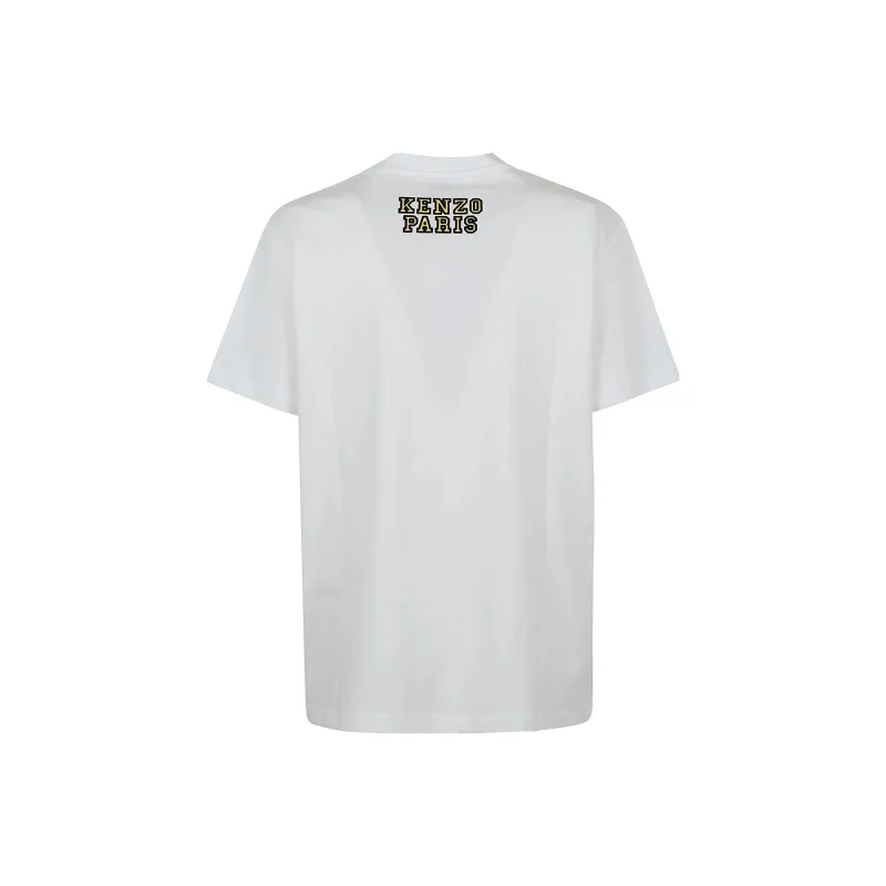 KENZO Logo Flocked Crewneck T-Shirt-1