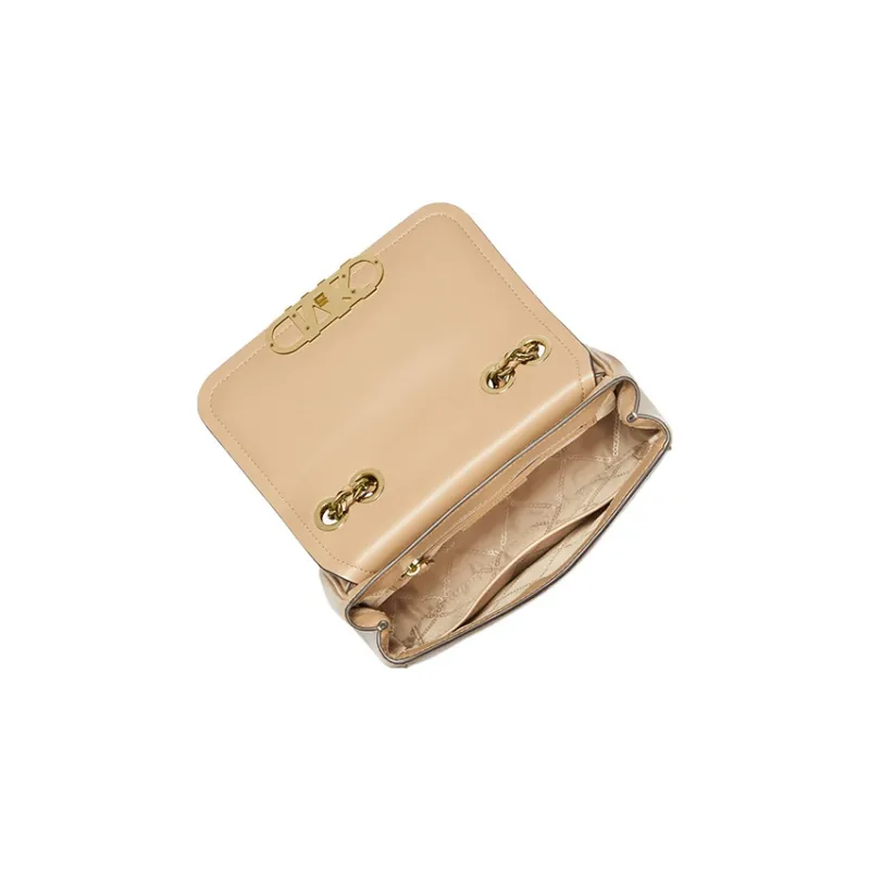 MICHAEL KORS PARKER Cow Leather Square Bag, Handbag, Shoulder Bag Medium Size Women's Camel-2