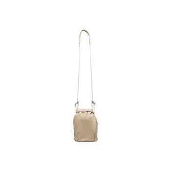 Lululemon Nylon Shoulder Bag Crossbody Bag Unisex Beige