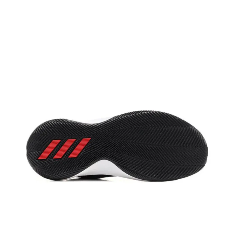 Adidas D Rose Lethality Cushioning Wear-Resistant Low-Top Basketball Shoes Unisex Black Red-4