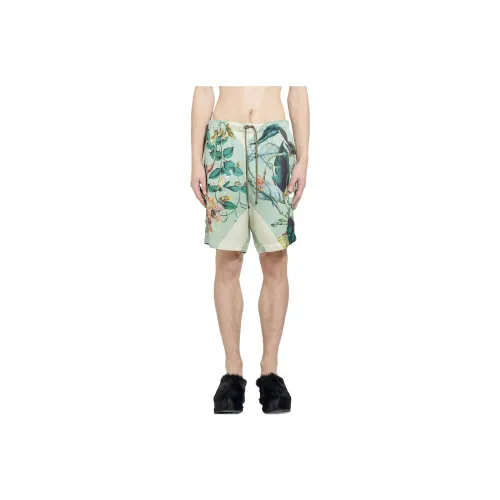 DRIES VAN NOTEN Casual Shorts Men Mint Green