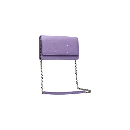 Maison Margiela Calfskin Shoulder Bag Crossbody Bag Wallet Women's Purple