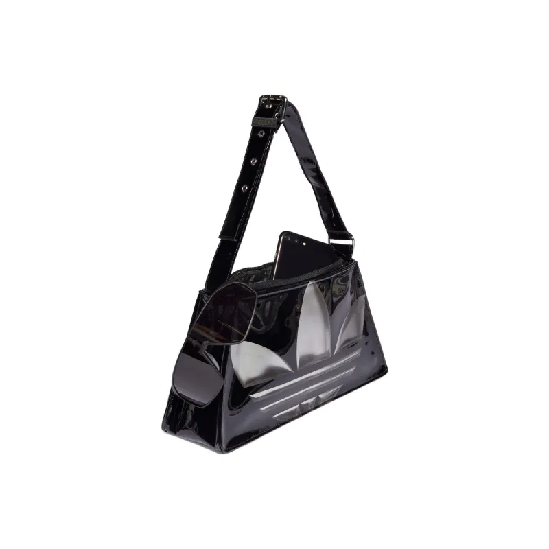 Adidas Originals Polyurethane Leather Handbag Mini Unisex Black-2